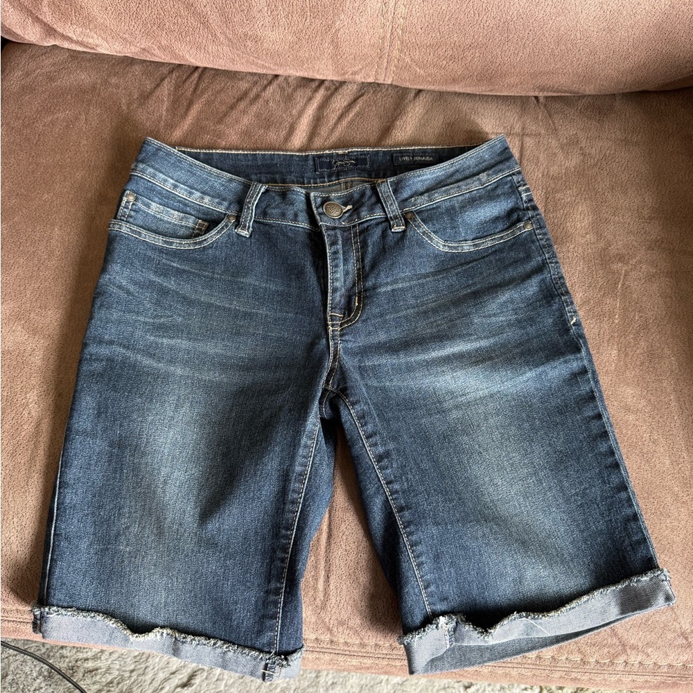 Dark Blue Denim Shorts